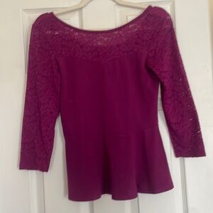 Express Maroon Blouse Sz Med